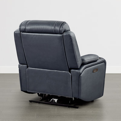 Latitude Run® Genuine Leather Triple Motor Glider Swivel Rocker